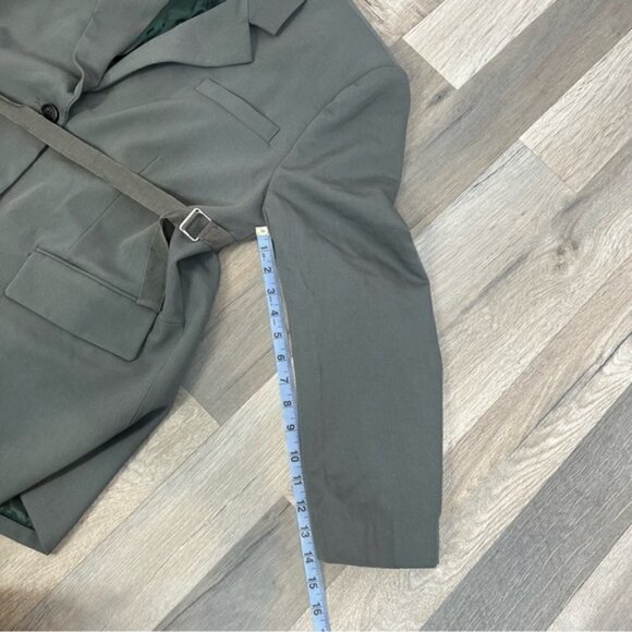 PUSHBUTTON Belted Single-Breasted Blazer - Picture 8 of 9